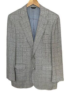 Vintage Corbin LTD Nordstrom Glen Plaid Blazer Wool Sport Coat Mens 40R 90s